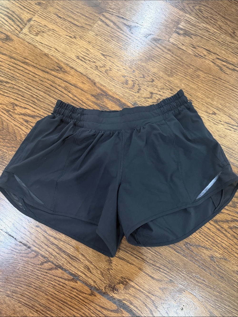 Women's lululemon Black Athletic Running Shorts with Elastic Waistband